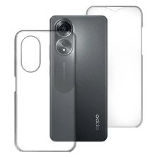 Funda 360 Grados para Oppo A78 5G / A58 5G Carcasa Doble Cara Completa Transparente Delantera y Trasera