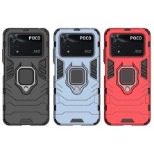 Funda para Xiaomi Poco M4 Pro Carcasa Magnética con Anillo Imán Antigolpes Resistente Rígida Dura