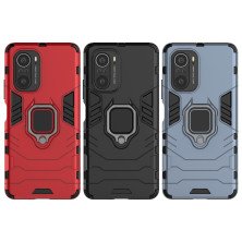 Funda para Xiaomi Poco F3 Carcasa Magnética con Anillo Imán Antigolpes Resistente Rígida Dura