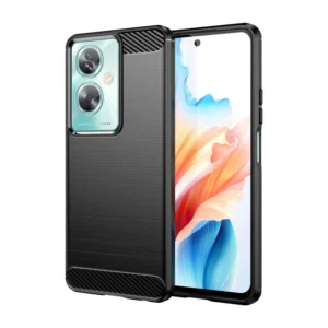 Funda para Oppo A79 5G Carcasa Silicona Fibra de Carbono Elástica Antigolpes