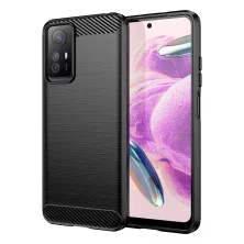 Funda para Xiaomi Redmi Note 12s Carcasa Silicona Fibra de Carbono Elástica Antigolpes